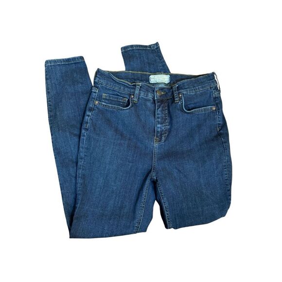 Free People Distressed Slim Curvy Fit Denim Jeans Size 29 - Picture 6 of 10